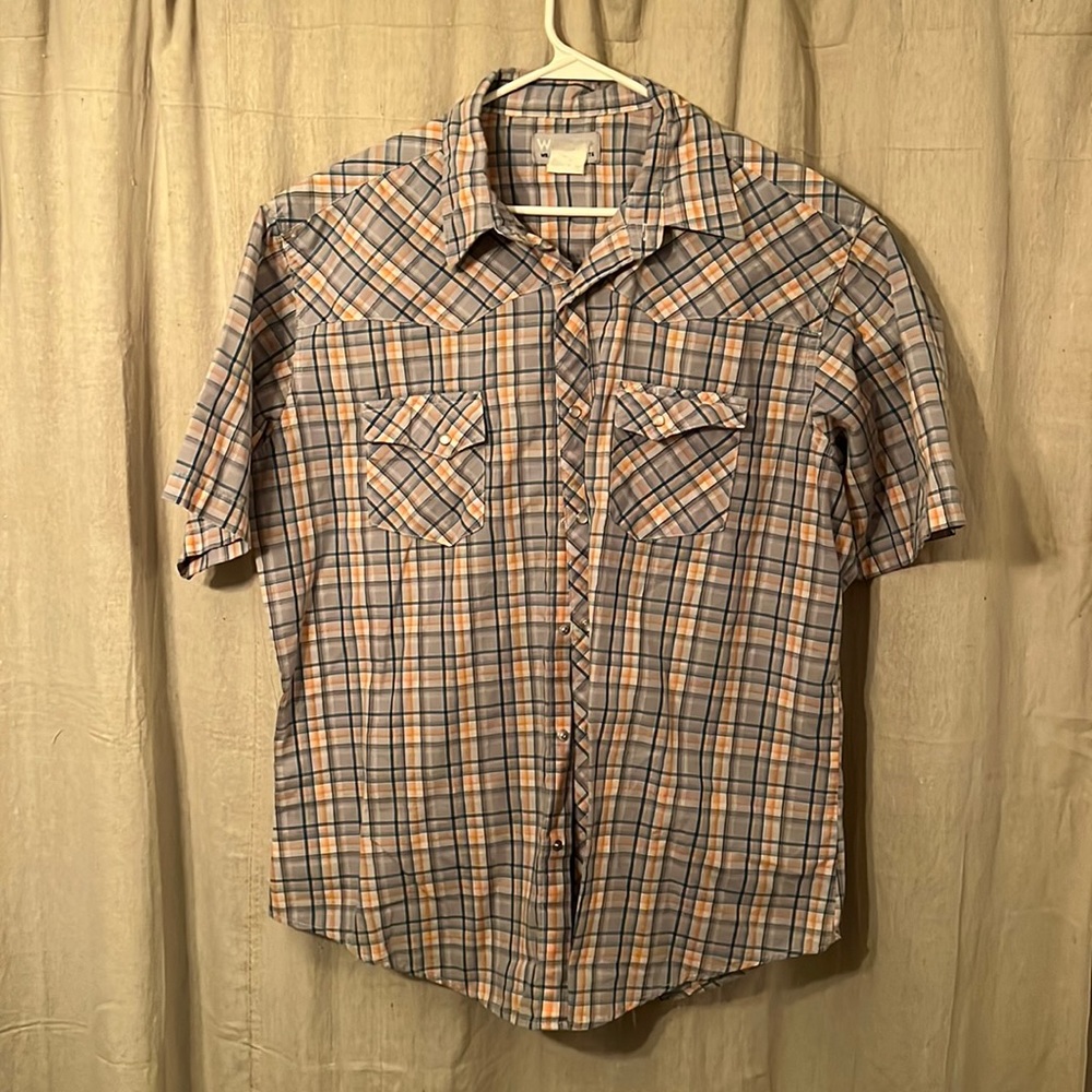 Wrangler, pearl snap shirt